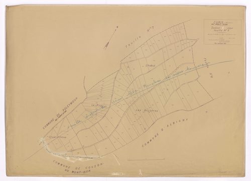 Section unique feuille 5. Dressé le 30 janvier 1930, Plan révisé pour 1931. Feuille supprimée pour 1980.