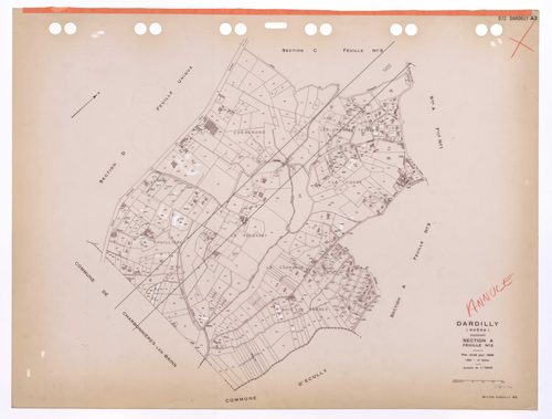 Section A 2e feuille. Plan révisé pour 1936. 3e édition pour 1980. Plan annulé : feuille remaniée pour 1985.