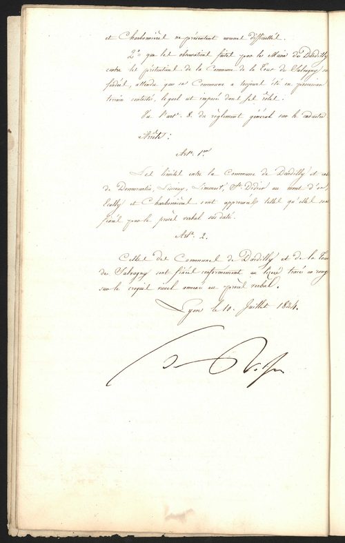 Dardilly, 9 mars 1824.
