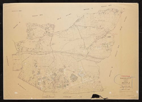 Section A 3e feuille. Plan révisé pour 1936. 2e édition à jour pour 1977.