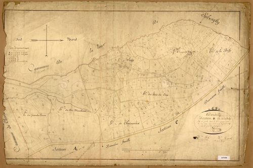 Section D dite de la Besse, feuille unique (parcelles 1-373).