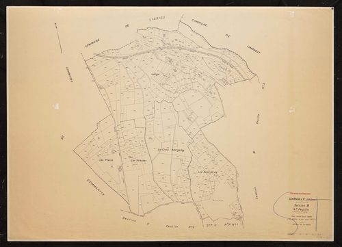 Section B 4e feuille. Plan révisé pour 1936. 2e édition à jour pour 1977.