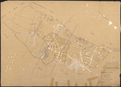 Section C 1ère feuille (partie de l'ancienne 1ère feuille). Plan révisé pour 1936. Réédité pour 1977.
