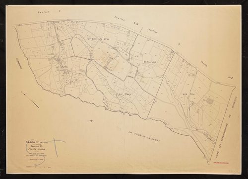 Section D feuille unique. Plan révisé pour 1936. 2e édition à jour pour 1977.