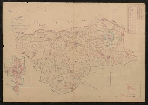 Section D feuille unique. Plan révisé pour 1935.