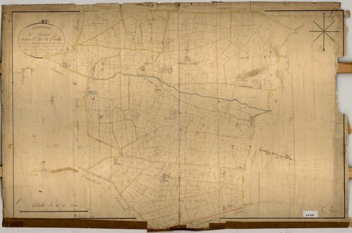 Section C dite de Pouilly, feuille n°2 (parcelles 277-912).