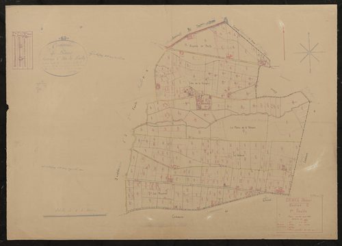 Section C 1ère feuille. Plan révisé pour 1936.
