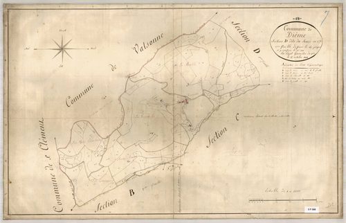 Section D dite du Souzi, feuille n°2 (parcelles 167-279).