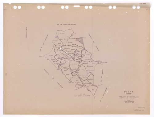 Tableau d'assemblage (TA). Cadastre rénové pour 1969. Edition à jour pour 1984.