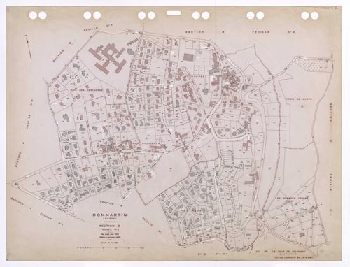 Section B feuille n°2. Plan révisé pour 1932. Edition à jour pour 1985.