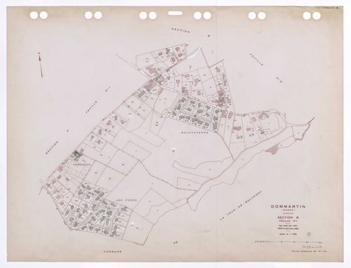 Section B feuille n°1. Plan révisé pour 1932. Edition à jour pour 1985.