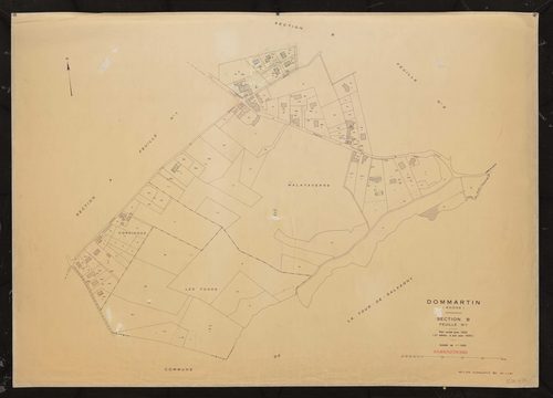 Section B feuille 1ère feuille. Plan révisé pour 1932. 2e édition à jour pour 1979.