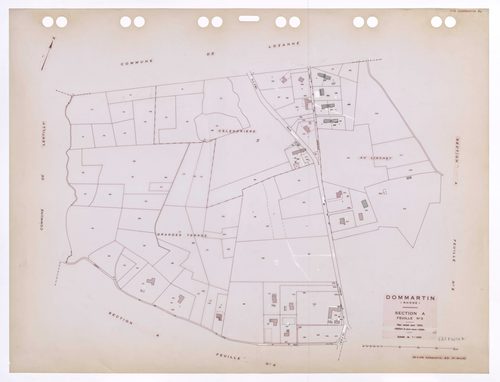 Section A feuille n°3. Plan révisé pour 1932. Edition à jour pour 1985.