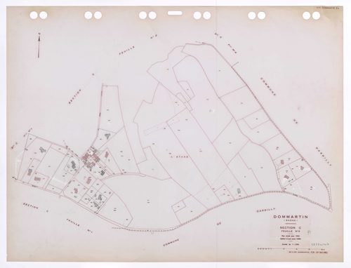 Section C feuille n°3. Plan révisé pour 1932. Edition à jour pour 1985.
