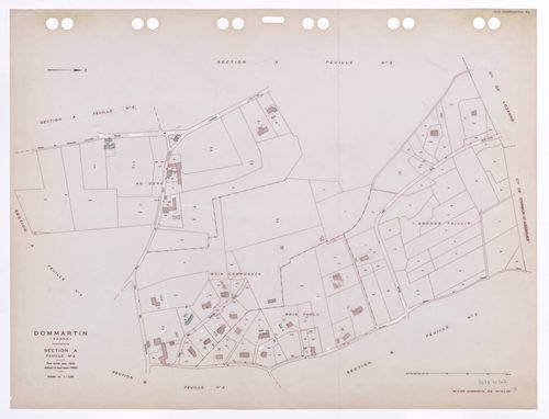Section A feuille n°2. Plan révisé pour 1932. Edition à jour pour 1985.