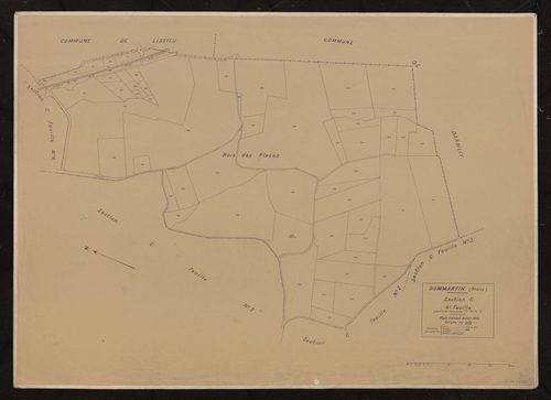 Section C 4e feuille (partie de l'ancienne 1ère feuille). Plan révisé pour 1932.