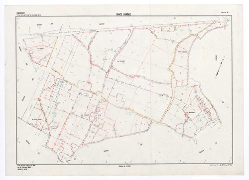 Section ZD. Plan établi en 1984.