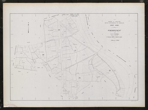 Sections ZA, ZB, ZC, ZD et ZE. Plan dressé en 1984.