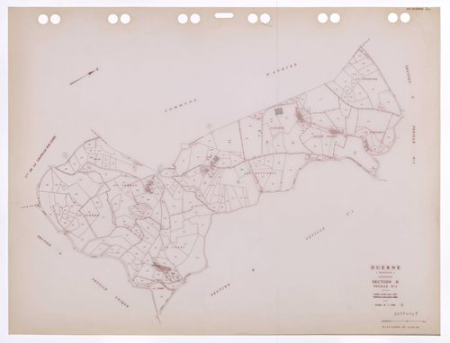 Section D feuille n°2. Feuille révisée pour 1934. Edition à jour pour 1986.