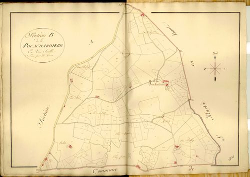 Section B dite de la Pocachardière, feuille unique.