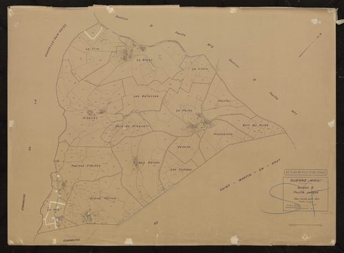 Section E feuille unique. Plan révisé pour 1934.
