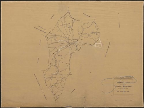Tableau d'assemblage (TA). Plan révisé pour 1934.