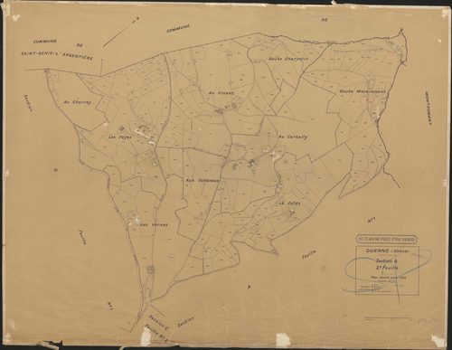 Section A feuille n°2. Plan révisé pour 1934.