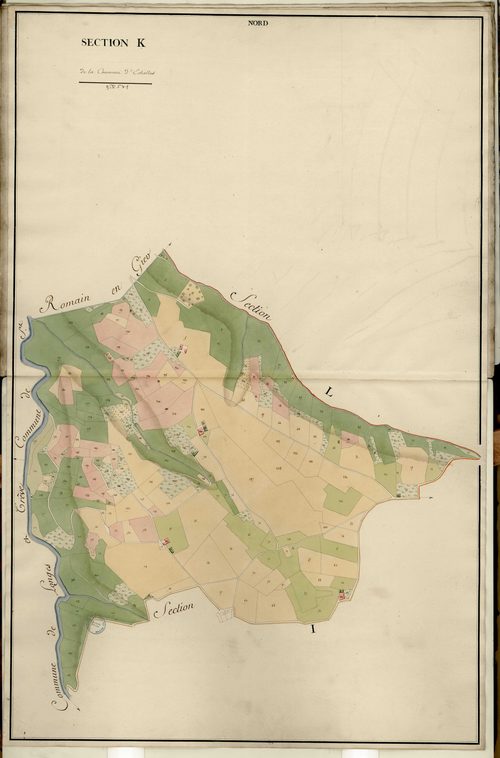 Section K, feuille unique (parcelles 1-234).