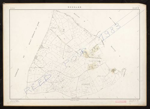 Section B feuille unique. Feuille refaite pour 1954.