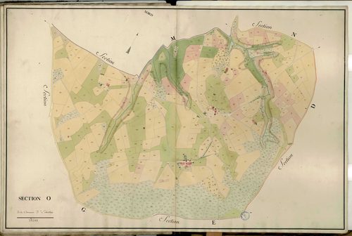 Section O, feuille unique (parcelles 1-468).