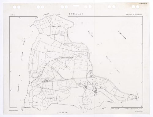 Section O feuille unique. Feuille renouvelée pour 1954. Edition à jour pour 1986.
