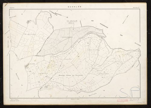 Section F feuille unique. Feuille refaite pour 1954.