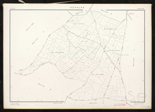 Section S feuille unique. Feuille refaite pour 1954.
