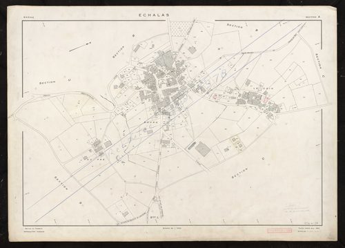 Section A feuille unique. Feuille refaite pour 1954.