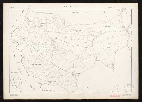 Section U feuille unique. Feuille refaite pour 1954.