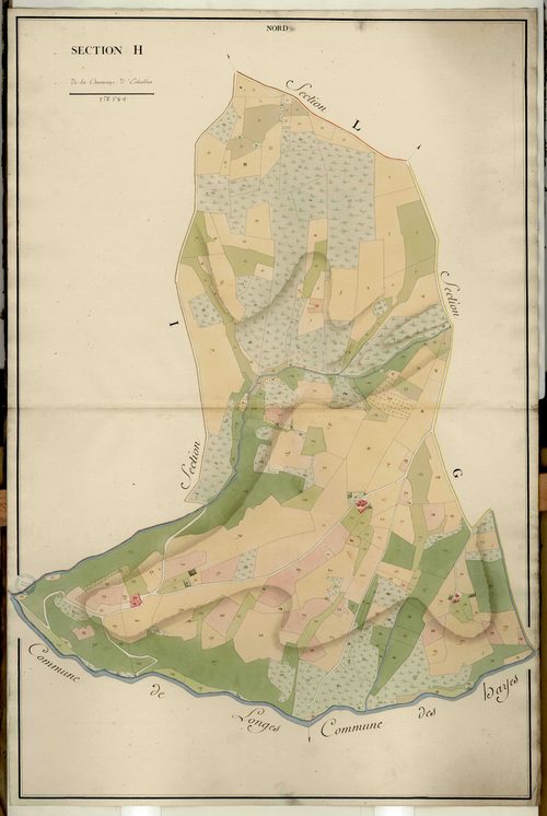Section H, feuille unique (parcelles 1-262).
