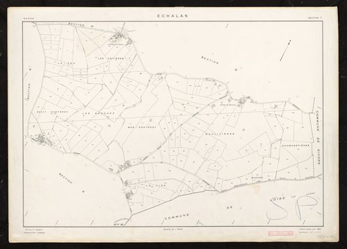Section I feuille unique. Feuille refaite pour 1954.