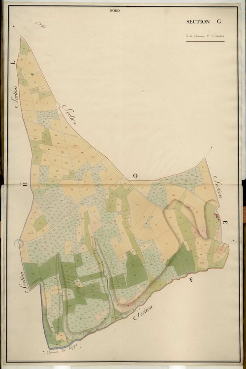 Section G, feuille unique (parcelles 1-281).