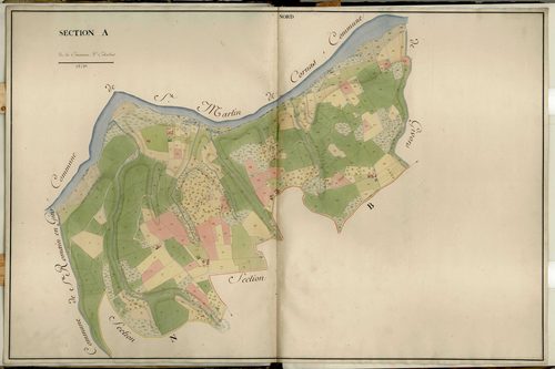 Section A, feuille unique (parcelles 1-447).