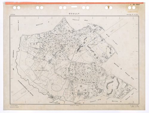 Section F feuille n°1. Plan établi pour 1953. 4e édition pour 1979. Feuille remaniée pour 1991.