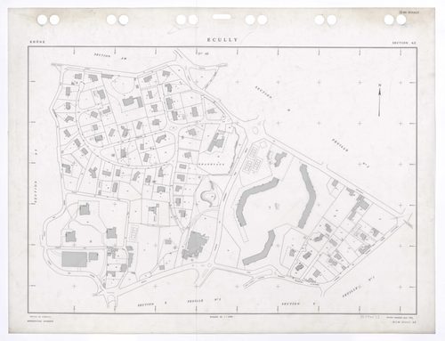 Section AZ. Feuille remaniée pour 1991.