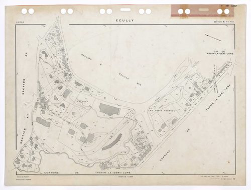 Section E feuille n°2. Plan établi pour 1953. 3e édition pour 1979.