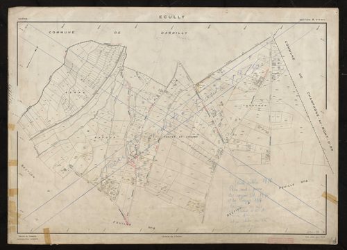 Section A feuille n°1. Plan établi pour 1953. Réédité pour 1976.