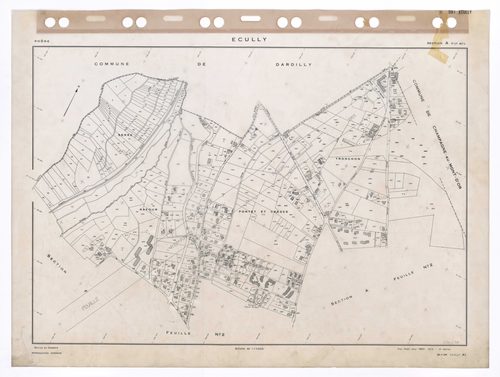 Section A feuille n°1. Plan établi pour 1953. 3e édition pour 1979. Feuille remaniée pour 1991.