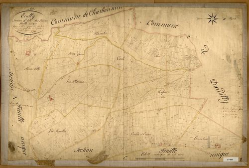 Section B dite des Plaines, feuille unique (parcelles 1-494).