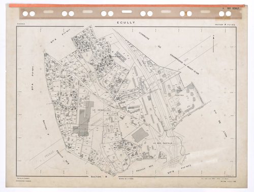 Section A feuille n°2. Plan établi pour 1953. 3e édition pour 1979. Feuille remaniée pour 1991.