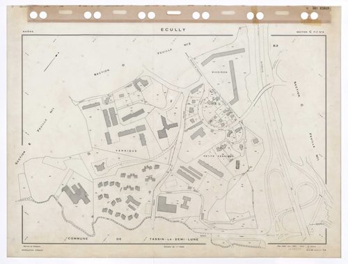 Section C feuille n°2. Plan établi pour 1953. 3e édition pour 1979.