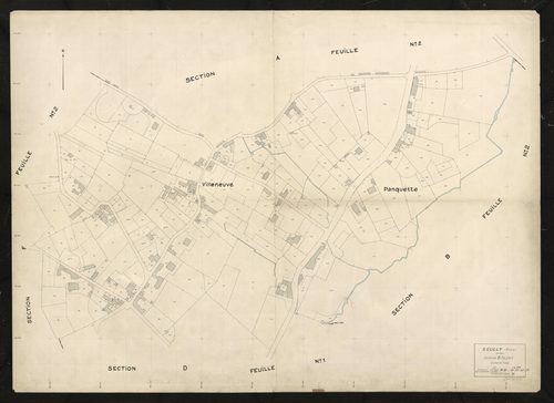 Section B feuille n°1.