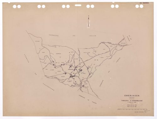 Tableau d'assemblage (TA). Cadastre révisé pour 1933. Edition à jour pour 1984.