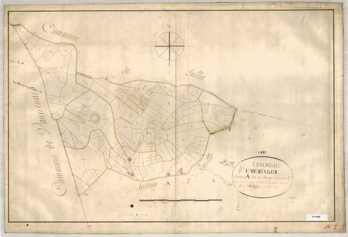 Section A dite du Bourg, feuille n°1 (parcelles 1-149).